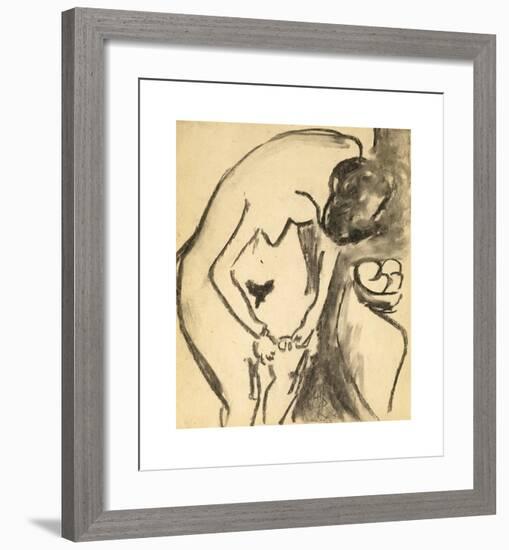 Nude-Ernst Ludwig Kirchner-Framed Premium Giclee Print