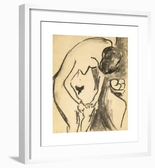 Nude-Ernst Ludwig Kirchner-Framed Premium Giclee Print