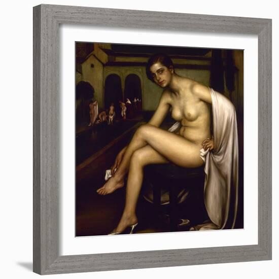 Nude-Julio Romero de Torres-Framed Giclee Print