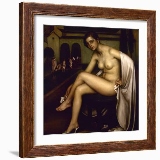 Nude-Julio Romero de Torres-Framed Giclee Print