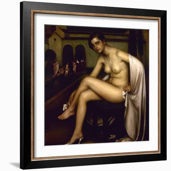 Nude-Julio Romero de Torres-Framed Giclee Print