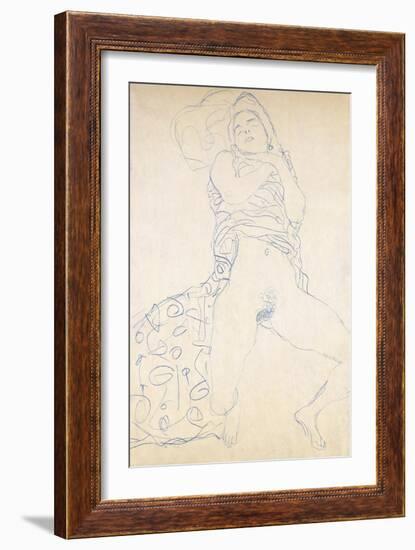 Nude-Gustav Klimt-Framed Giclee Print