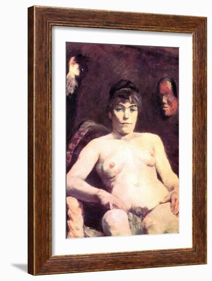 Nude-Henri de Toulouse-Lautrec-Framed Art Print