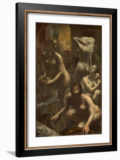 Nudes Bathing, 1929-Alexander Yevgenyevich Yakovlev-Framed Giclee Print