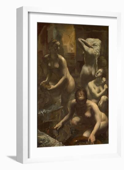 Nudes Bathing, 1929-Alexander Yevgenyevich Yakovlev-Framed Giclee Print