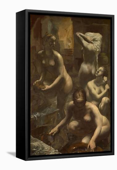 Nudes Bathing, 1929-Alexander Yevgenyevich Yakovlev-Framed Premier Image Canvas