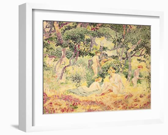 Nudes in a Wood, 1905-Henri Edmond Cross-Framed Giclee Print