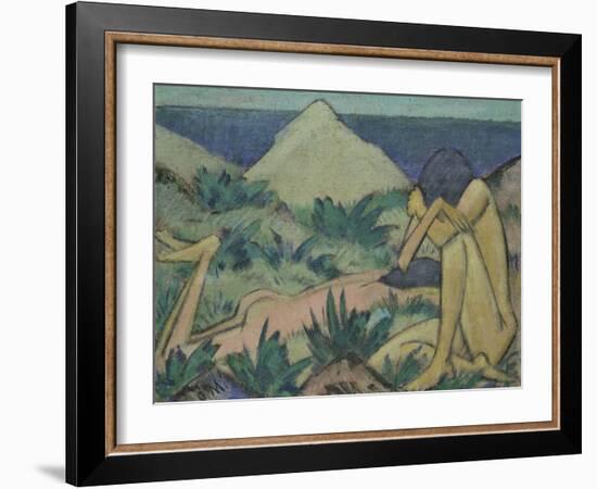 Nudes in Dunes, circa 1919-20-Otto Mueller-Framed Giclee Print