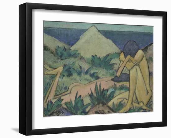 Nudes in Dunes, circa 1919-20-Otto Mueller-Framed Giclee Print