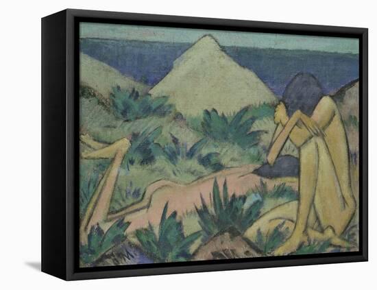 Nudes in Dunes, circa 1919-20-Otto Mueller-Framed Premier Image Canvas