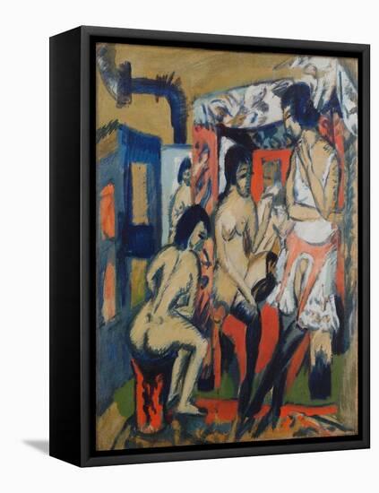 Nudes in Studio, 1912-Ernst Ludwig Kirchner-Framed Premier Image Canvas