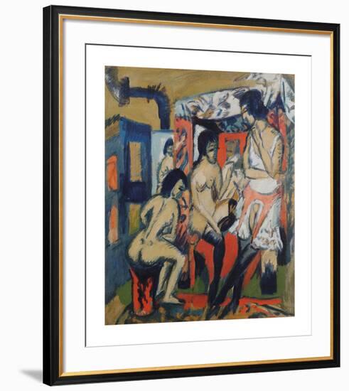 Nudes in Studio-Ernst Ludwig Kirchner-Framed Premium Giclee Print