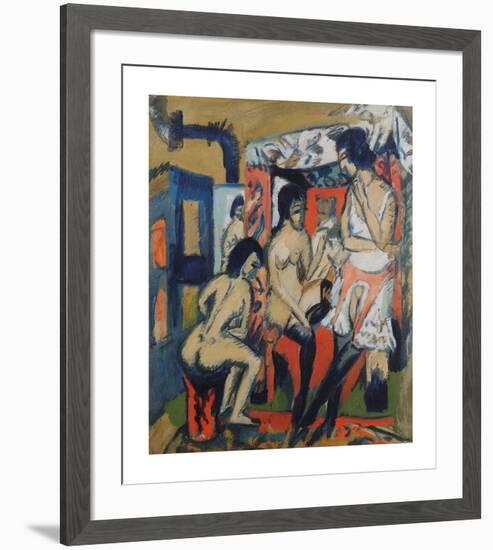 Nudes in Studio-Ernst Ludwig Kirchner-Framed Premium Giclee Print