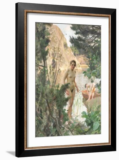 Nudes Swimming in a Lake-Anders Leonard Zorn-Framed Giclee Print