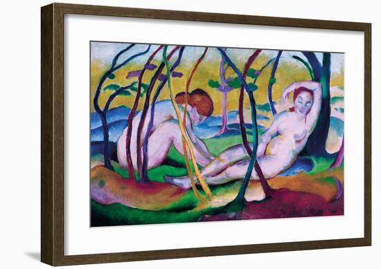 Nudes Under Trees, 1911-Franz Marc-Framed Premium Giclee Print