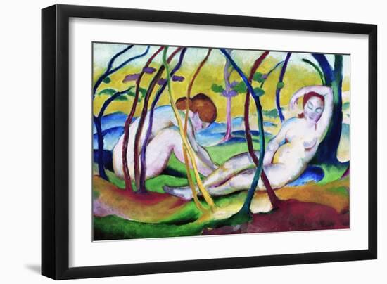 Nudes under Trees-Franz Marc-Framed Giclee Print