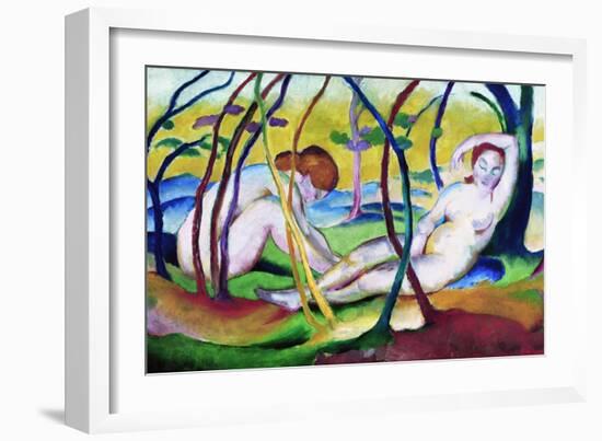 Nudes under Trees-Franz Marc-Framed Giclee Print