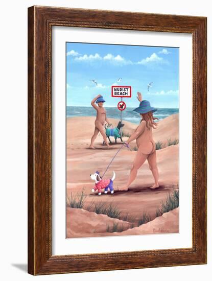 Nudist Beach-Peter Adderley-Framed Art Print