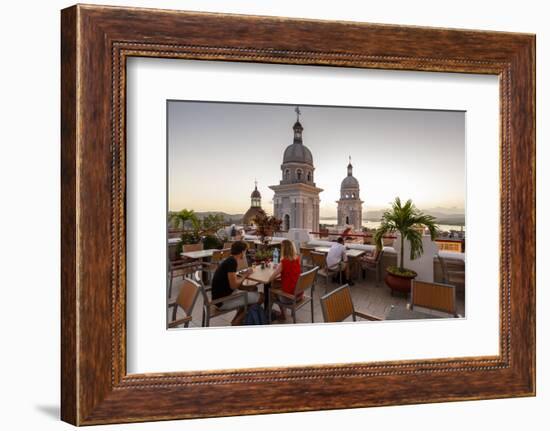 Nuestra Senora De La Asuncion Cathedral at Parque Cespedes, Santiago De Cuba, Cuba-Yadid Levy-Framed Photographic Print