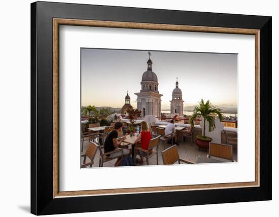 Nuestra Senora De La Asuncion Cathedral at Parque Cespedes, Santiago De Cuba, Cuba-Yadid Levy-Framed Photographic Print