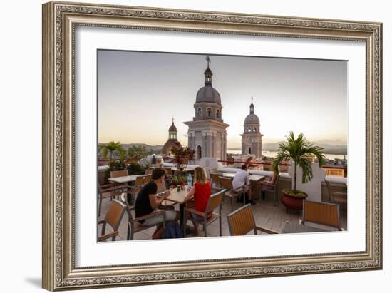 Nuestra Senora De La Asuncion Cathedral at Parque Cespedes, Santiago De Cuba, Cuba-Yadid Levy-Framed Photographic Print