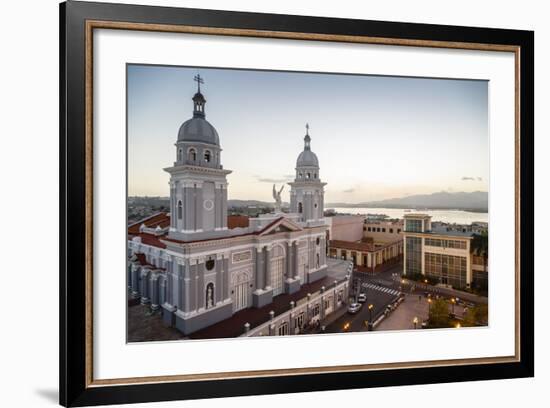 Nuestra Senora De La Asuncion Cathedral at Parque Cespedes, Santiago De Cuba, Cuba-Yadid Levy-Framed Photographic Print