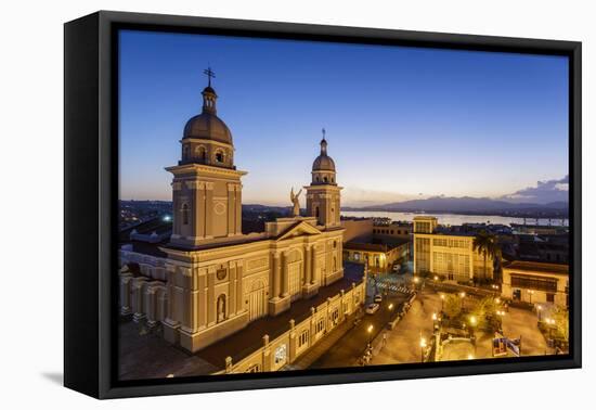 Nuestra Senora De La Asuncion Cathedral at Parque Cespedes, Santiago De Cuba, Cuba-Yadid Levy-Framed Premier Image Canvas