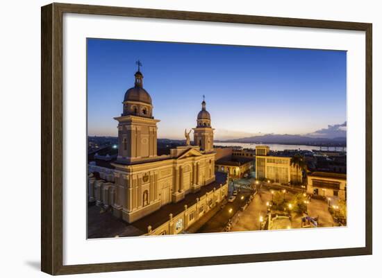 Nuestra Senora De La Asuncion Cathedral at Parque Cespedes, Santiago De Cuba, Cuba-Yadid Levy-Framed Photographic Print