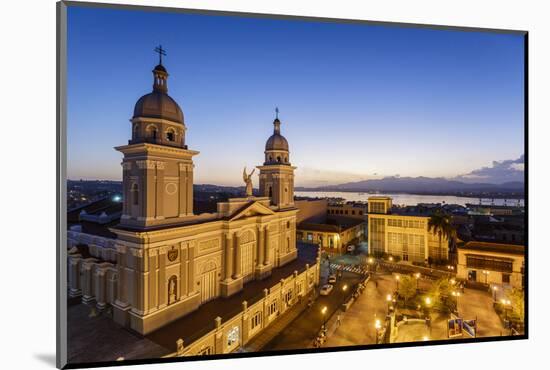 Nuestra Senora De La Asuncion Cathedral at Parque Cespedes, Santiago De Cuba, Cuba-Yadid Levy-Mounted Photographic Print