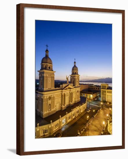 Nuestra Senora De La Asuncion Cathedral at Parque Cespedes, Santiago De Cuba, Cuba-Yadid Levy-Framed Photographic Print