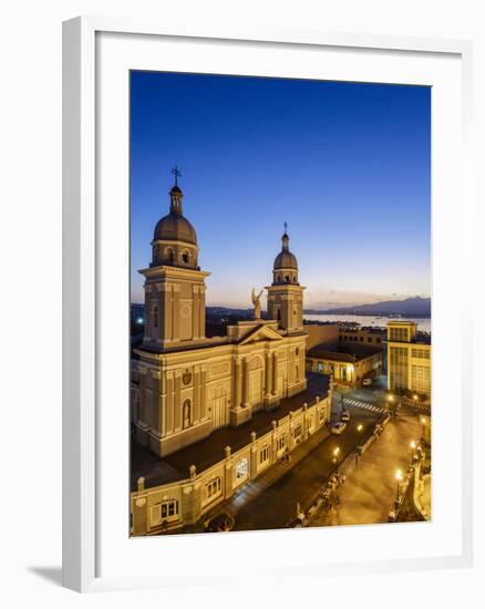 Nuestra Senora De La Asuncion Cathedral at Parque Cespedes, Santiago De Cuba, Cuba-Yadid Levy-Framed Photographic Print