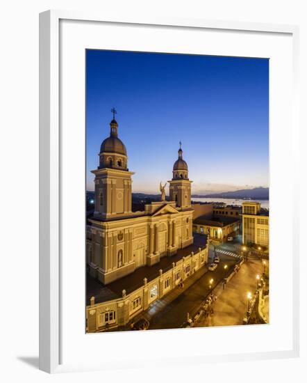 Nuestra Senora De La Asuncion Cathedral at Parque Cespedes, Santiago De Cuba, Cuba-Yadid Levy-Framed Photographic Print