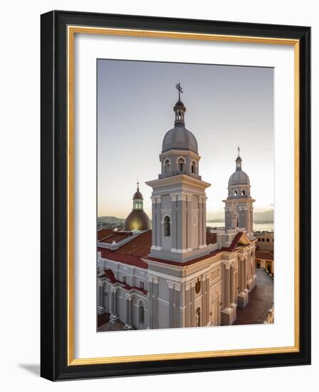 Nuestra Senora De La Asuncion Cathedral at Parque Cespedes, Santiago De Cuba, Cuba-Yadid Levy-Framed Photographic Print