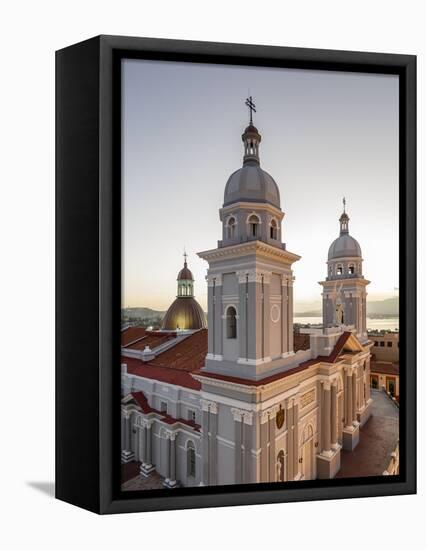 Nuestra Senora De La Asuncion Cathedral at Parque Cespedes, Santiago De Cuba, Cuba-Yadid Levy-Framed Premier Image Canvas