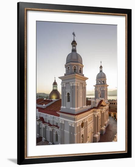 Nuestra Senora De La Asuncion Cathedral at Parque Cespedes, Santiago De Cuba, Cuba-Yadid Levy-Framed Photographic Print