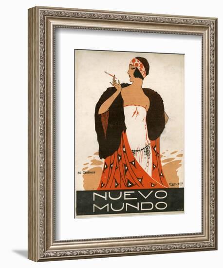 Nuevo Mundo, Magazine Cover, Spain, 1923-null-Framed Giclee Print