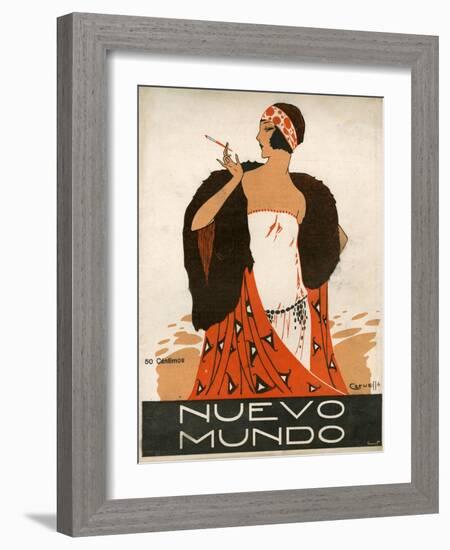 Nuevo Mundo, Magazine Cover, Spain, 1923-null-Framed Giclee Print