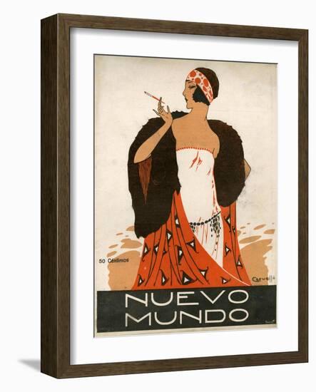 Nuevo Mundo, Magazine Cover, Spain, 1923-null-Framed Giclee Print