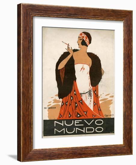 Nuevo Mundo, Magazine Cover, Spain, 1923-null-Framed Giclee Print