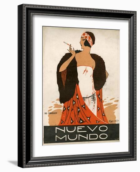 Nuevo Mundo, Magazine Cover, Spain, 1923-null-Framed Giclee Print