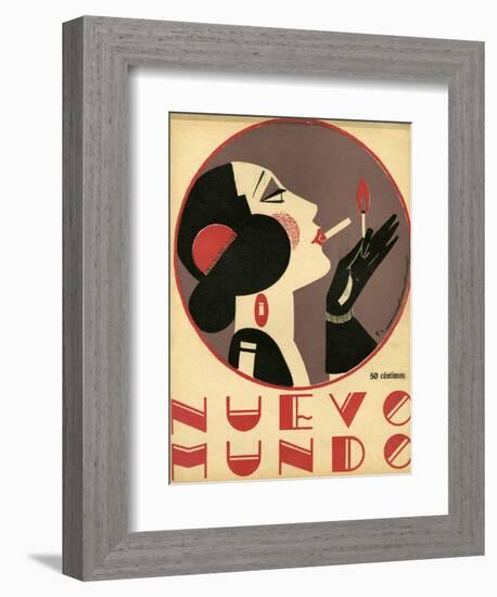 Nuevo Mundo, Magazine Cover, Spain, 1923-null-Framed Giclee Print