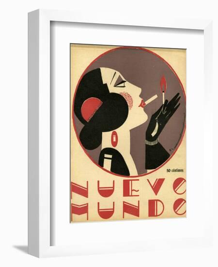 Nuevo Mundo, Magazine Cover, Spain, 1923-null-Framed Giclee Print