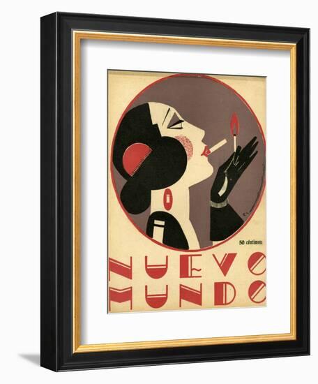 Nuevo Mundo, Magazine Cover, Spain, 1923-null-Framed Giclee Print