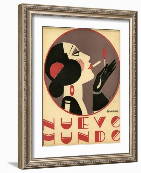 Nuevo Mundo, Magazine Cover, Spain, 1923-null-Framed Giclee Print