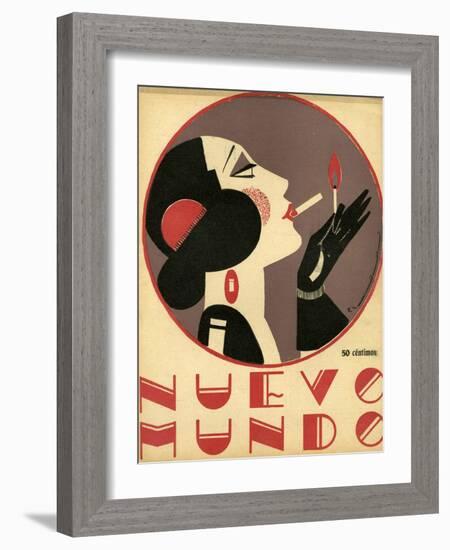 Nuevo Mundo, Magazine Cover, Spain, 1923-null-Framed Giclee Print