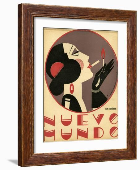 Nuevo Mundo, Magazine Cover, Spain, 1923-null-Framed Giclee Print