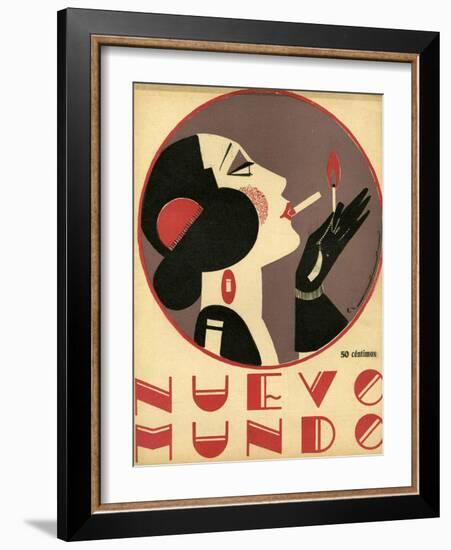 Nuevo Mundo, Magazine Cover, Spain, 1923-null-Framed Giclee Print