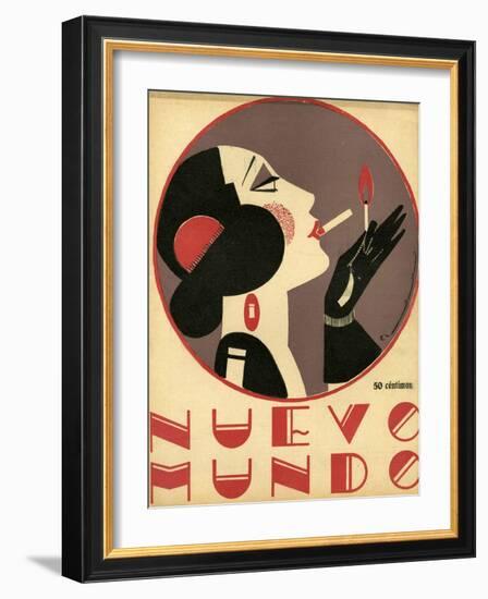 Nuevo Mundo, Magazine Cover, Spain, 1923-null-Framed Giclee Print