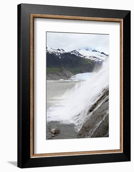 Nugget Falls at Mendenhall Glacier, Juneau, Alaska, United States of America, North America-Richard Cummins-Framed Photographic Print