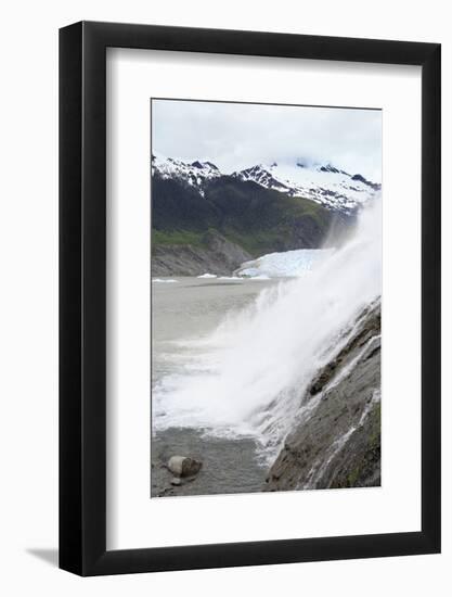 Nugget Falls at Mendenhall Glacier, Juneau, Alaska, United States of America, North America-Richard Cummins-Framed Photographic Print